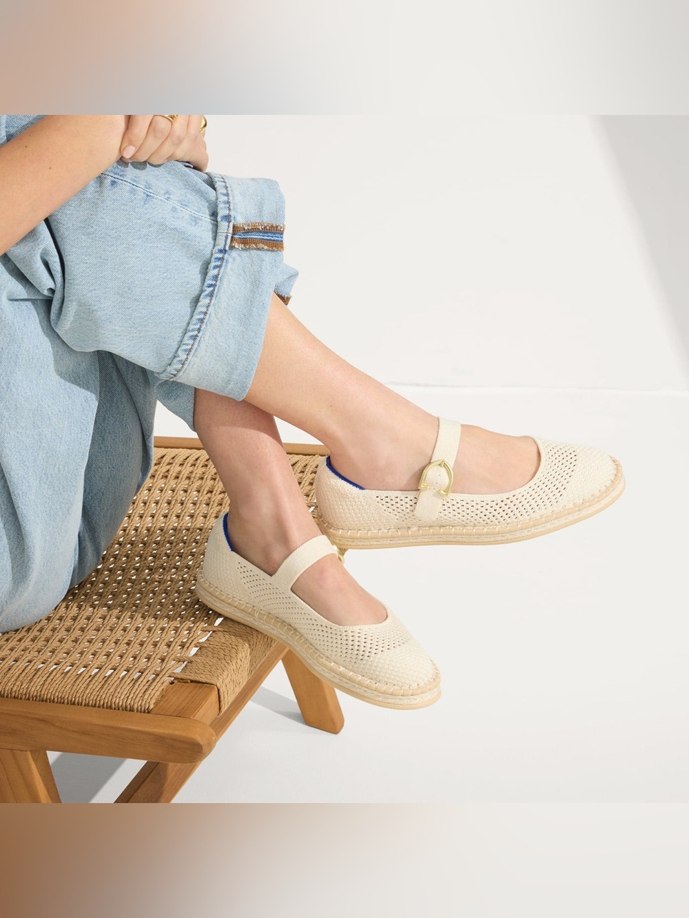 Rothy’s The Espadrille Mary Jane Women’s Size 11 In Jasmine NEW WITHOUT BOX